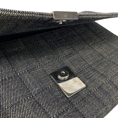 Chanel Shoulder Bag Chocobar Navy Silver Hardware / Chain Shoulder / Flap Bag