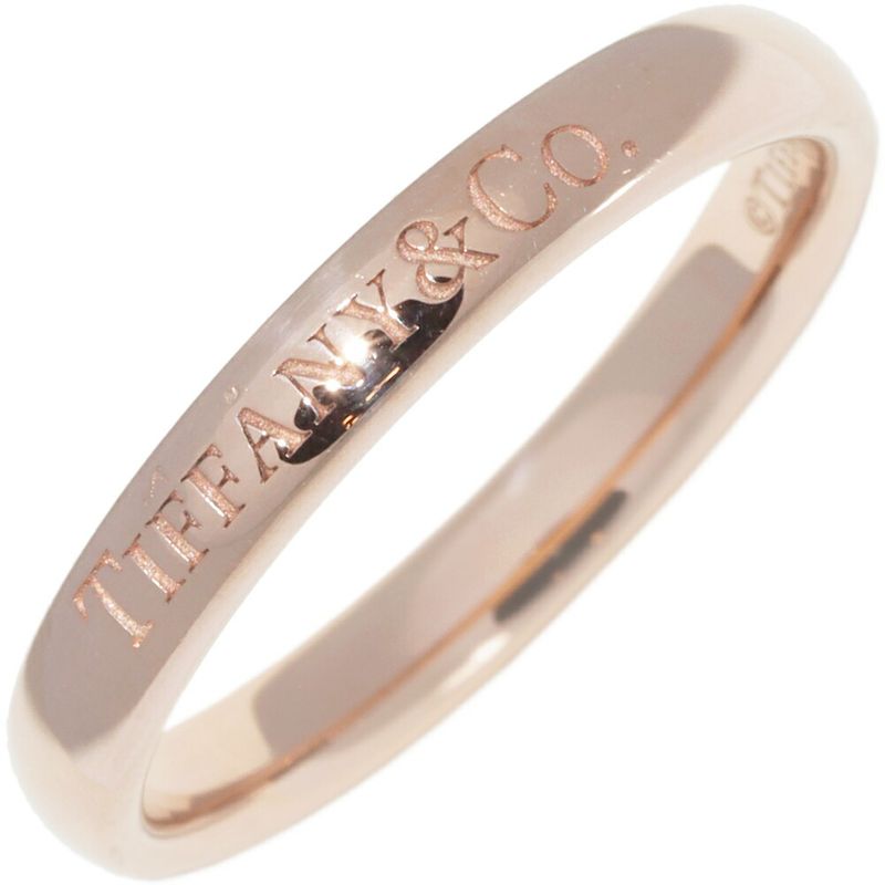 Tiffany & Co Ring 18K Pink Gold T&CO Band Ring Width 3mm (012in)