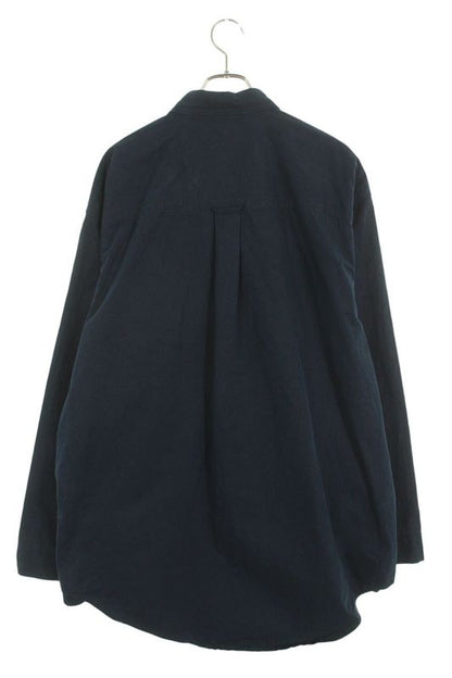 Balenciaga 658806 Tkm02 Logo Embroidered Oversized Long Sleeve Shirt Men XXS