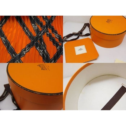 Hermes Pleated Scarf Silk Ribbon Orange 7 — view 4