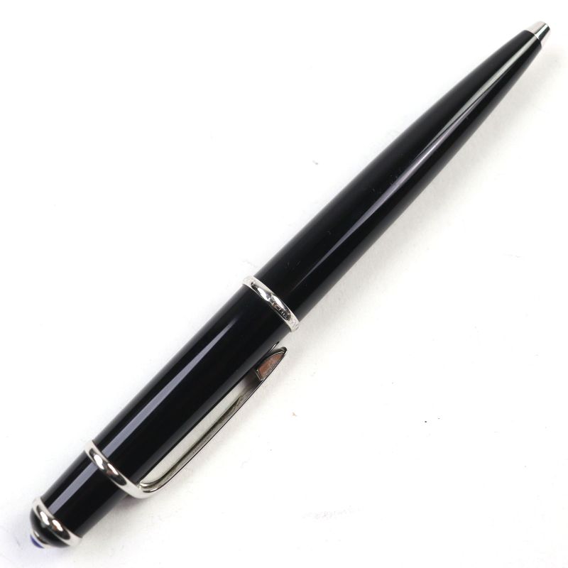 Cartier Diabolo De Cartier Ballpoint Pen With Logo Engraved With Blue Gemstone