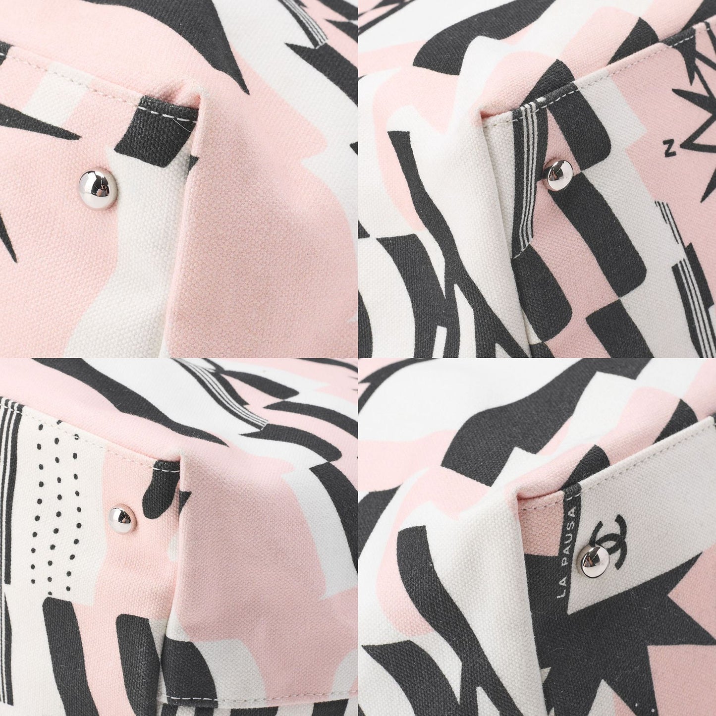 Chanel Shoulder Bag Tote Bag Cruise Line Chain Shoulder Canvas With Coco Charm