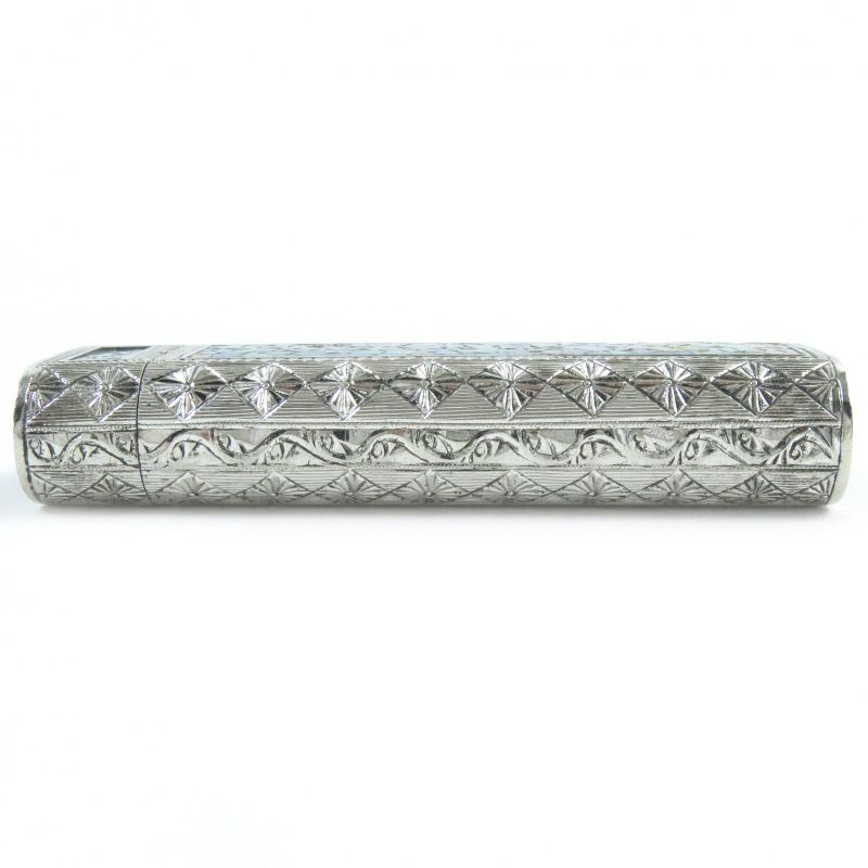 Cartier Mosaic Outer Jacket Oval Shape Opal Rhinestone Blue Stained Glass Gas