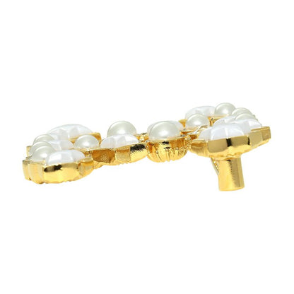 Chanel Brooch Rhinestone And Costume Pearl Brooch White/gold
