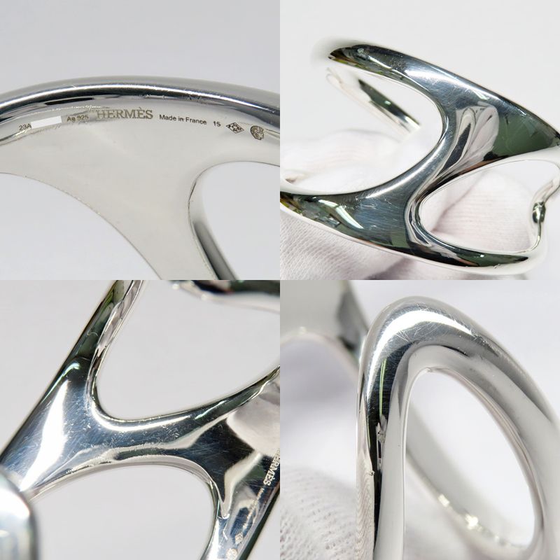 Hermes Bracelet Chaine D'ancre Punk Bangle #15 Ag925 Silver - 2023