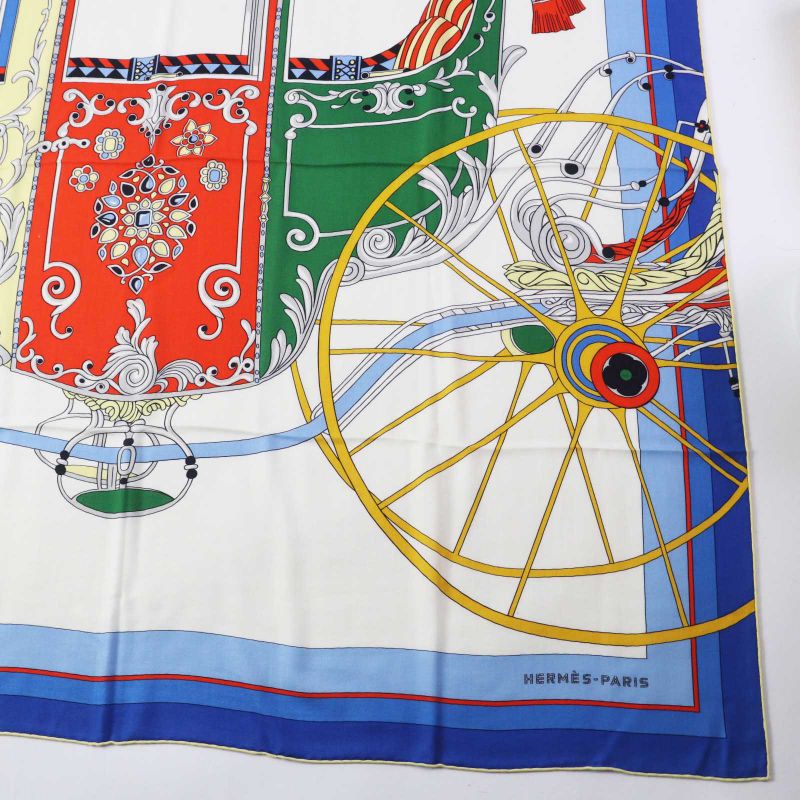 Hermes Carré 140 Coupe De Gala Cashmere Silk Scarf Multi With Box Made In