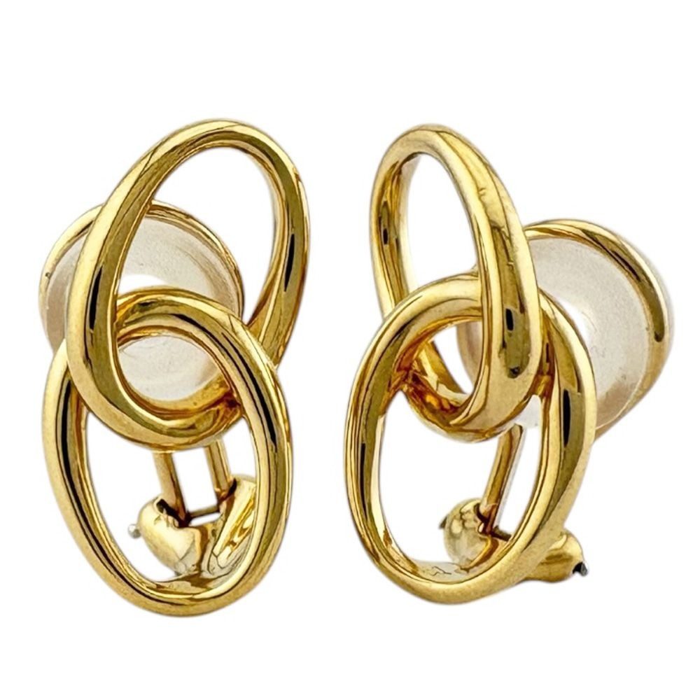 Tiffany & Co Double Loop Earrings 18k Yellow Gold