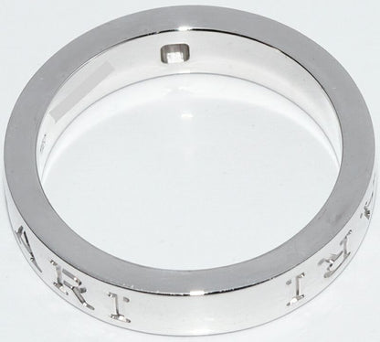 Bulgari Ring 18K White Gold Diamond 1p(004ct) Bzero1 Ring Bulgari Double Logo