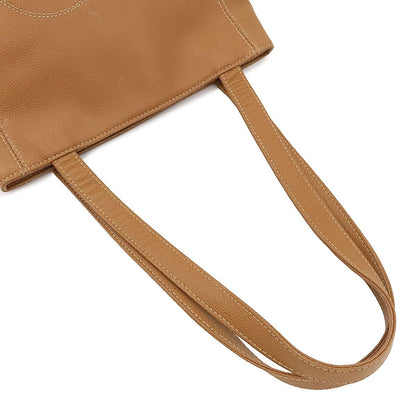 Chanel Tote Bag Camel Gold Caviar Leather CC Logo — view 4
