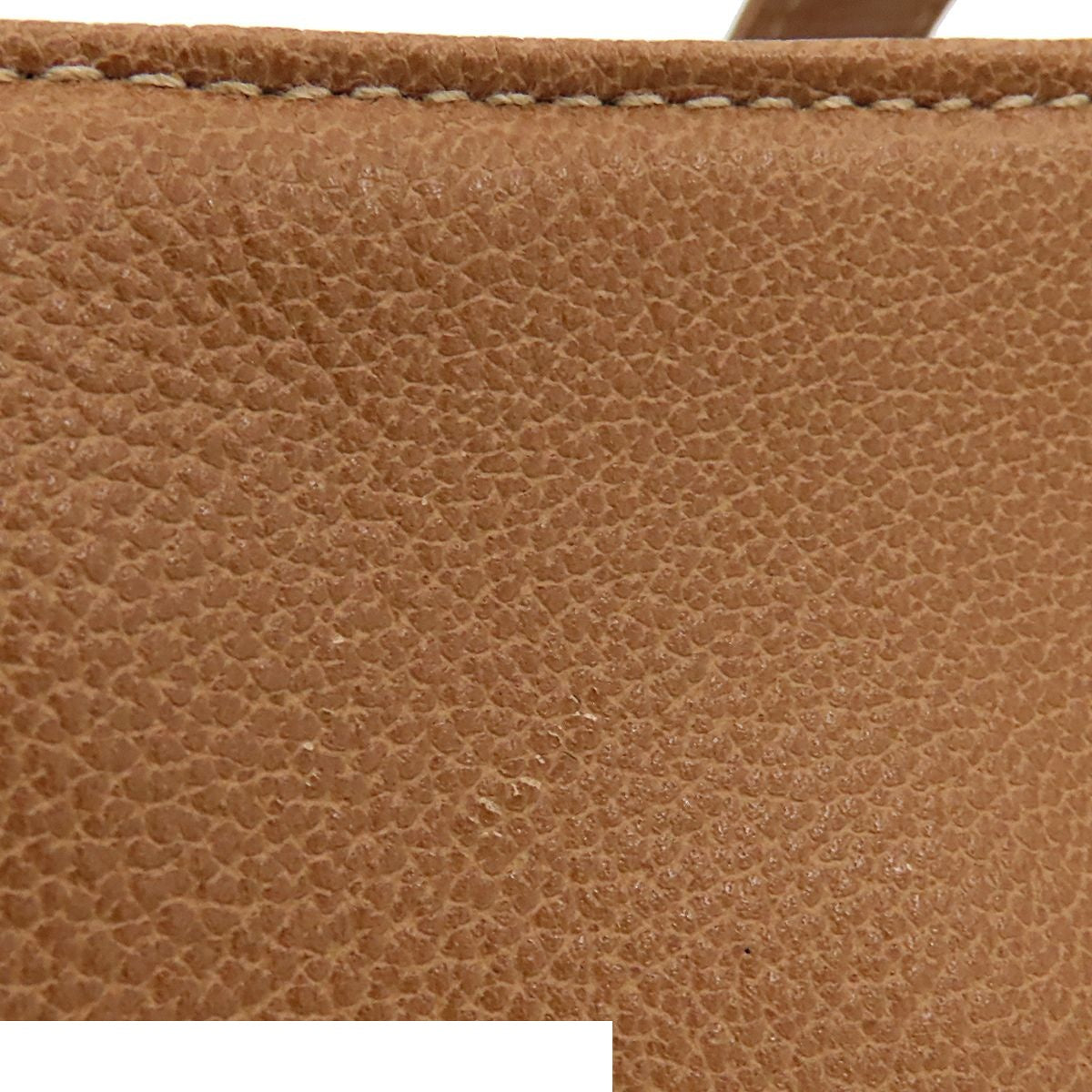 Chanel Tote Bag Camel Gold Caviar Leather CC Logo — view 6