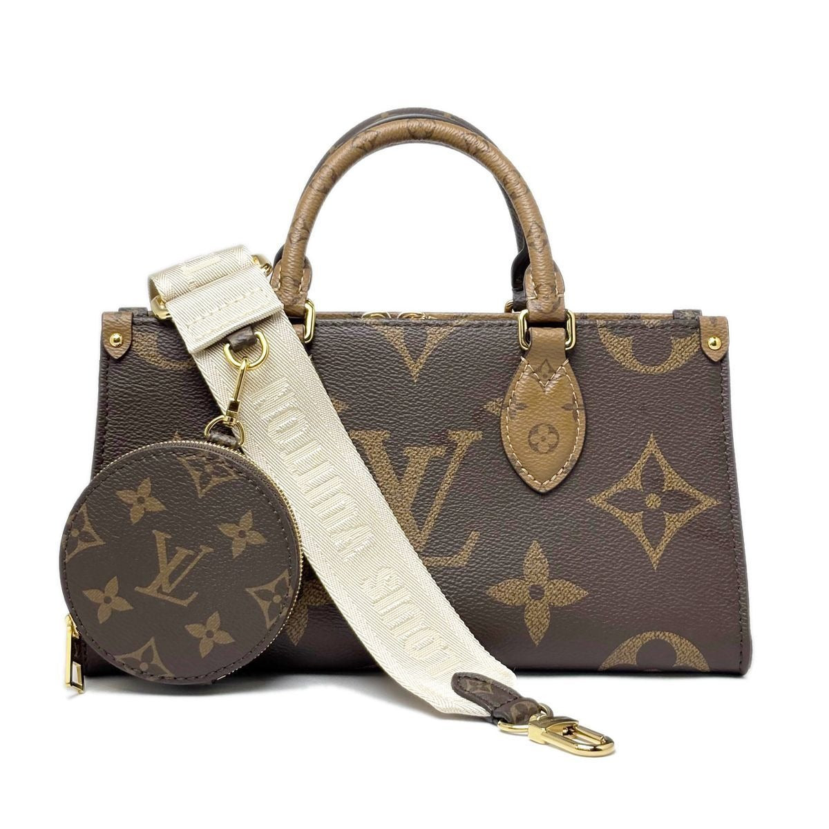 Louis Vuitton Handbag Shoulder Monogram Giant On The Go East West