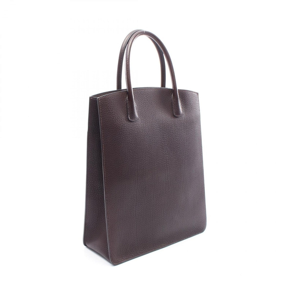 Hermes Tote White Bath Up Ebene Leather Brown — view 2