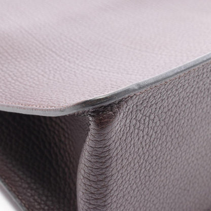 Hermes Tote White Bath Up Ebene Leather Brown — view 6