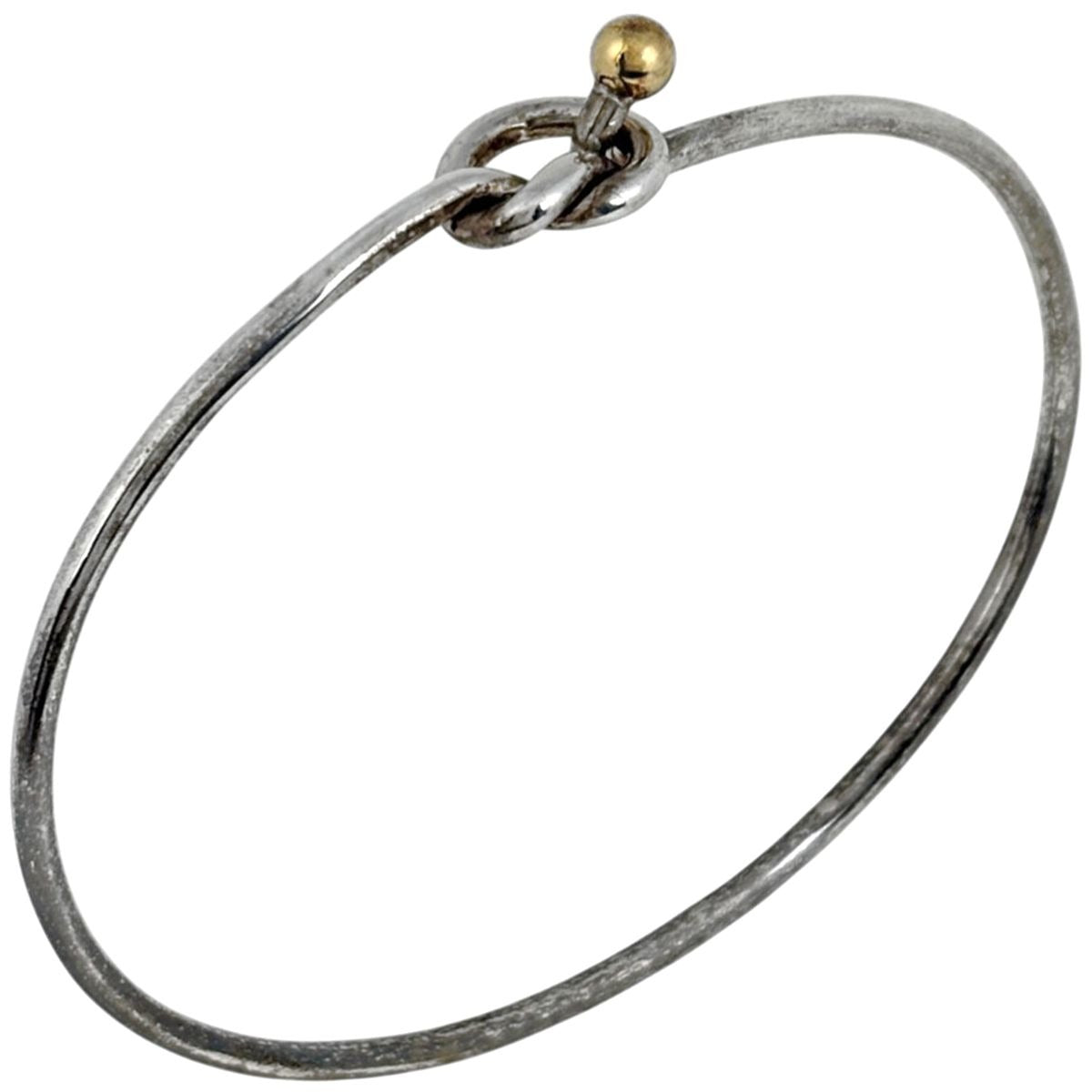 Tiffany & Co Hook Eye Bangle Love Knot Bracelet