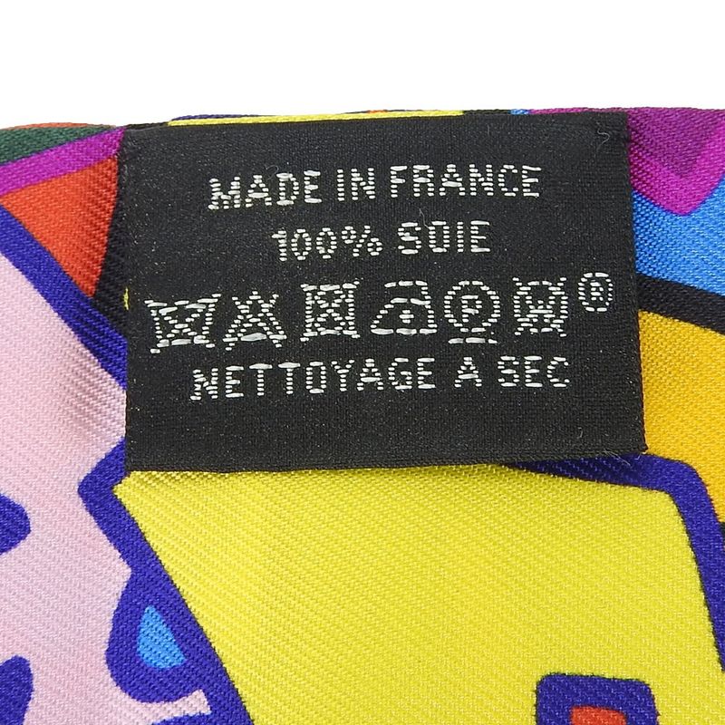 Hermes Twilly Scarf 100% Silk Blue Green Orange Multi Small Accessories Ladies