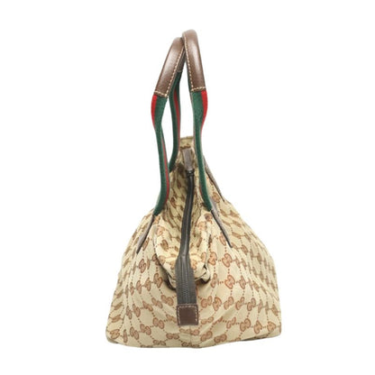 Gucci 131228 Tote Bag GG Canvas Handbag Gucci Beige