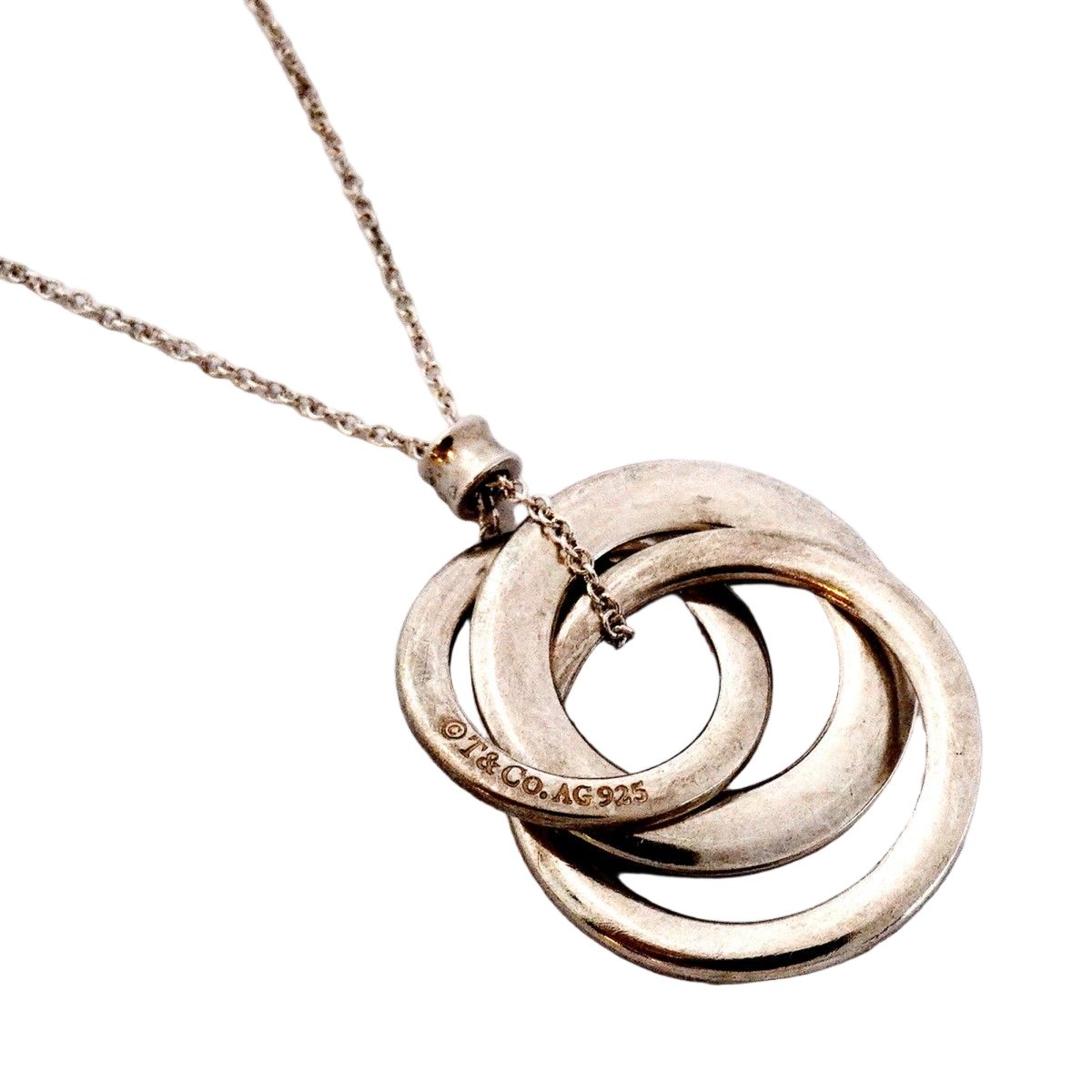 Tiffany & Co Necklace Interlocking 925 Sterling Silver — view 2