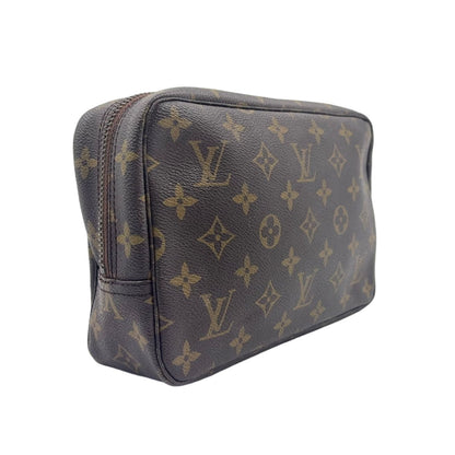 Louis Vuitton Trousse Toilet 23 Monogram Unknown Brown Cosmetic Pouch Gold — view 2