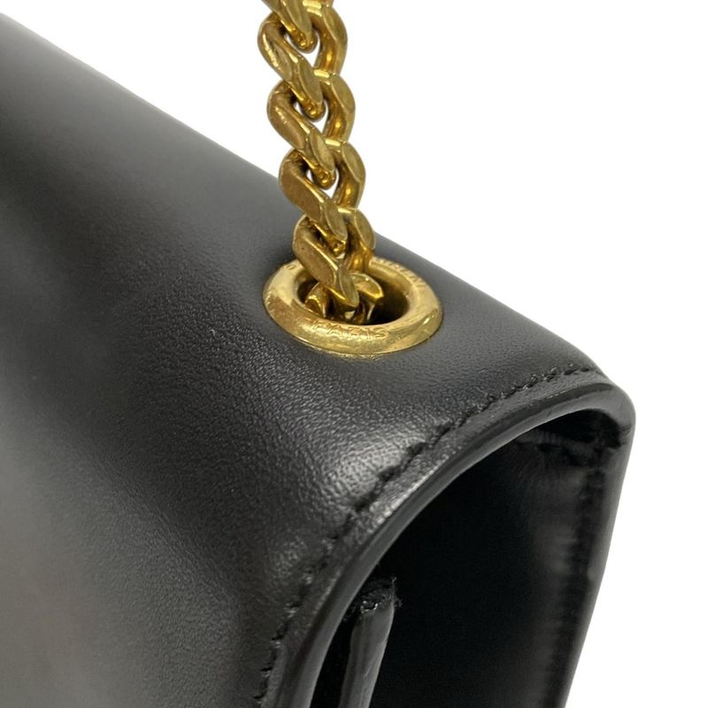 Saint Laurent Paris Kate Medium 354119 Black Chain Shoulder/tassel Leather
