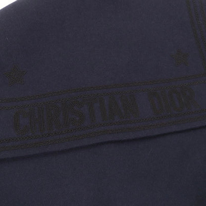 Christian DIOR 2r0c48x1116 Wool Rabbit Blend Sailor Collar Jacket Navy 40 Made