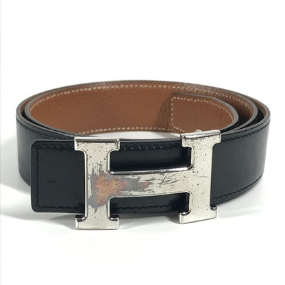 Hermes Belt H Belt H Belt Leather Black