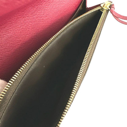 Louis Vuitton M60697 Monogram Fuchsia Portefeuille Emilie Long Wallet Louis
