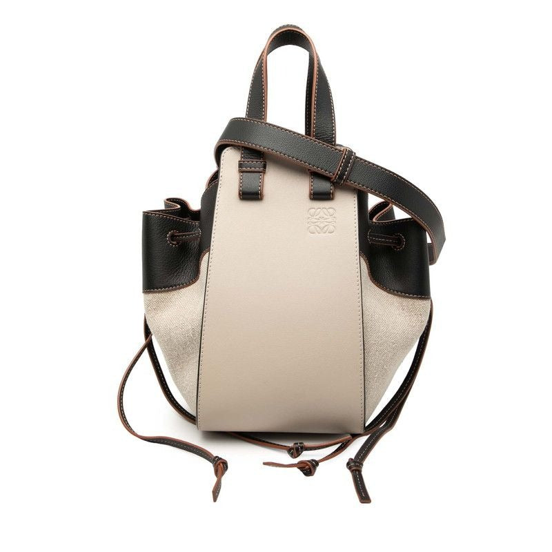 Loewe Hammock Small 2-Way Shoulder Bag Beige Multicolor Leather