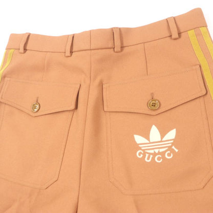 Gucci Adidas Gucci Adidas 691437 Logo Embroidery Shorts Beige 44 Hanger Made