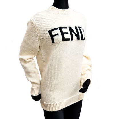 Fendi Logomania Ivory Knit