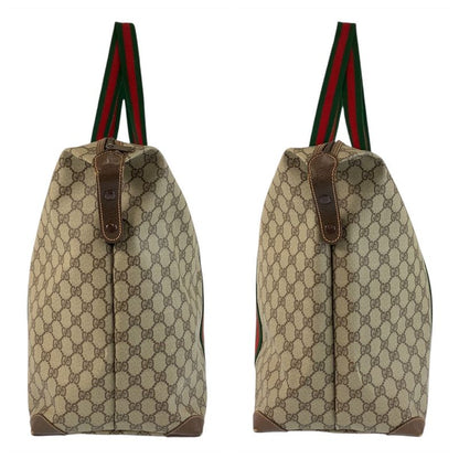Gucci Vintage Sherry Line GG Supreme Canvas 012 39 6211 Tote Bag Boston Bag