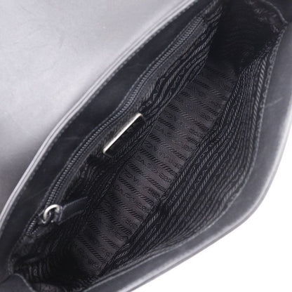 Prada Calf Black Unisex Shoulder Bag