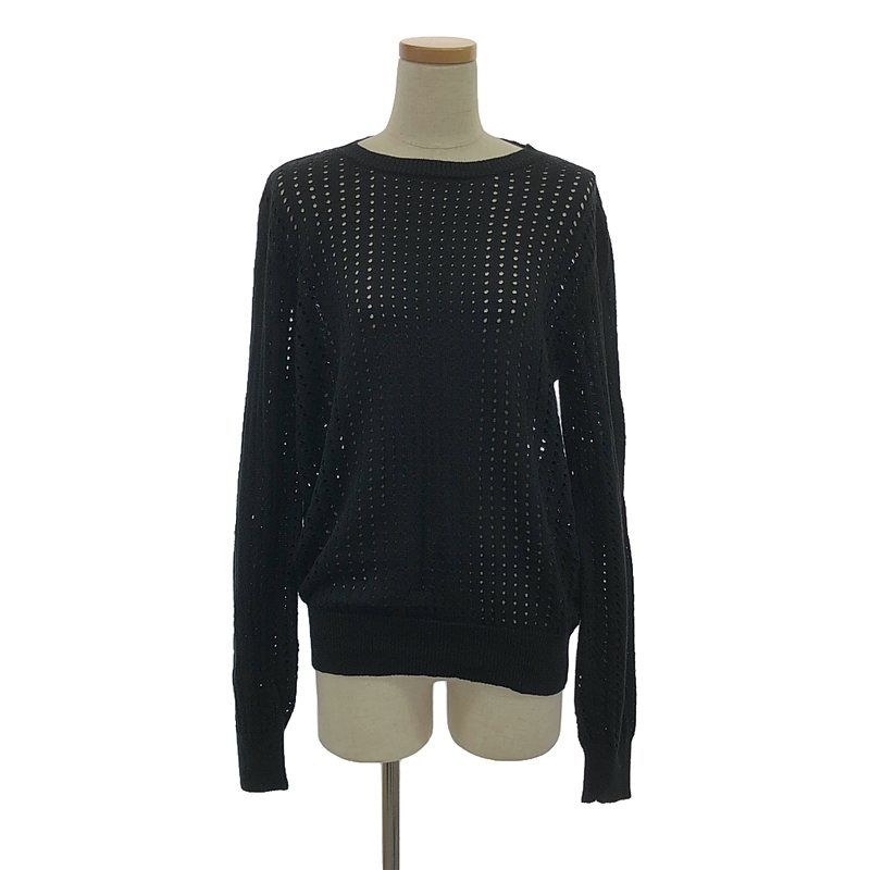 Bottega Veneta - Silk 100% Silk Crewneck Knit Pullover - 48 - Black - Mens