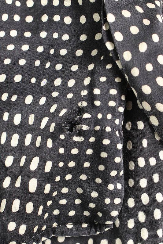 Saint Laurent Paris 646850 Y2c28 Polka Dot All Over Silk Long Sleeve Shirt Men