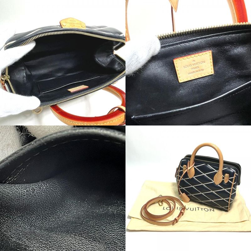 Louis Vuitton Handbag Marthage Duc BB M50011 Lambskin Noir Black