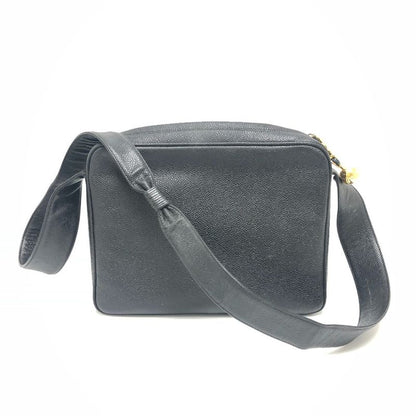 Chanel Shoulder Bag Triple Coco A04633 Caviar Skin Black