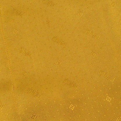 Fendi 2021 Fs0808 100% Silk Logo All Over Zucca Fly Front Long Sleeve Shirt