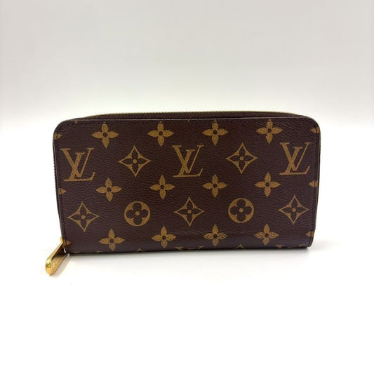 Louis Vuitton Zippy Wallet Monogram RFID Compatible PVC Brown Round Zipper Long