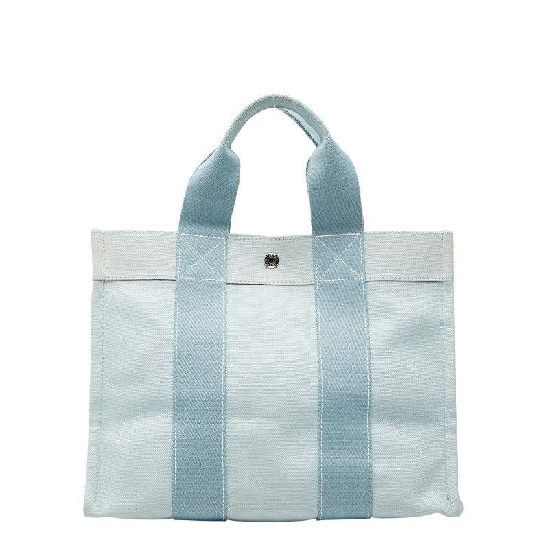 Hermes Bora PM Tote Blue Canvas