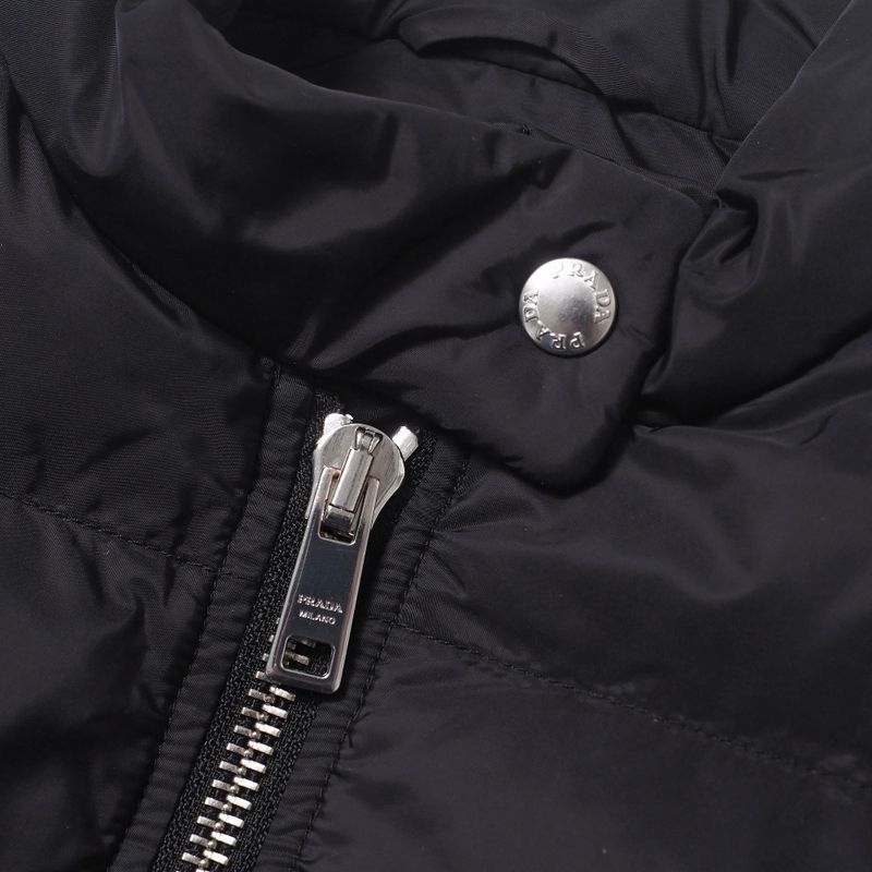 Prada Down Jacket Size 42 Triangle Logo Triangle Logo Plate Outerwear Nylon