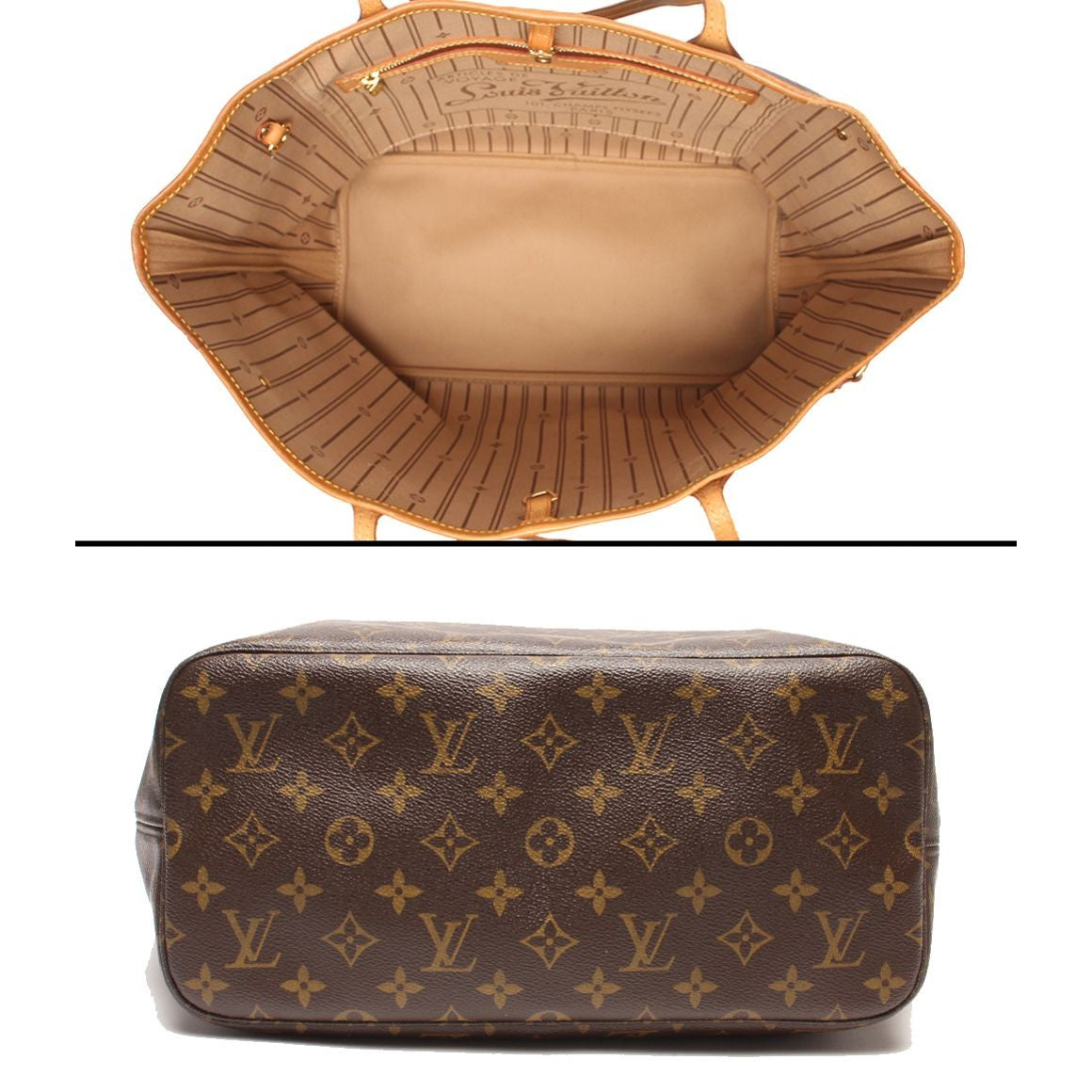 Louis Vuitton Tote Shoulder Bag Neverfull MM Monogram — view 3