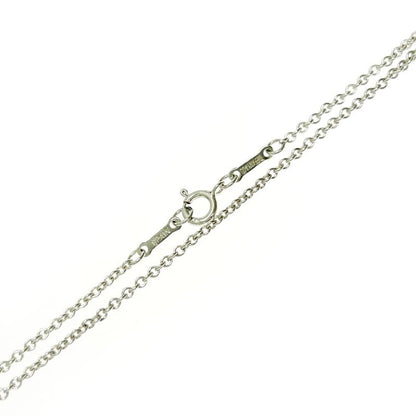 Tiffany & Co Silver Elsa Peretti Open Heart Necklace 10.0g 925 Engraved 397348