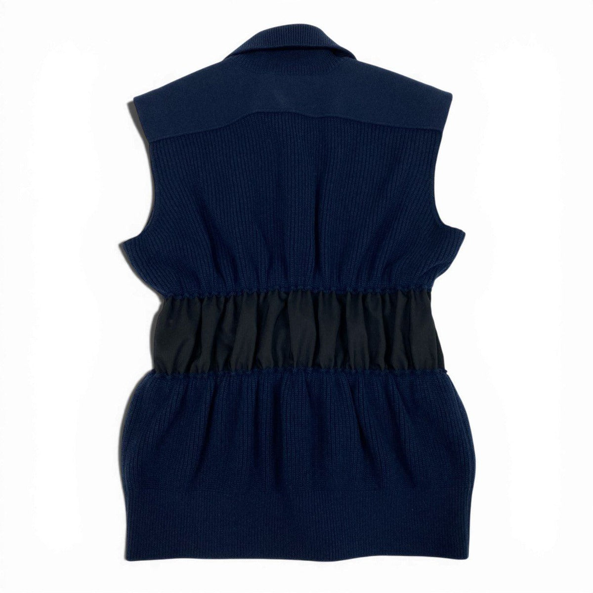 Louis Vuitton Jewel Button Sleeveless Cardigan Wool Cashmere Blend XS Night — view 3