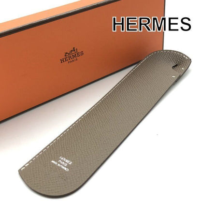 Hermes Items Bookmark Saudupage Etoupe Horse Motif Brown Reading