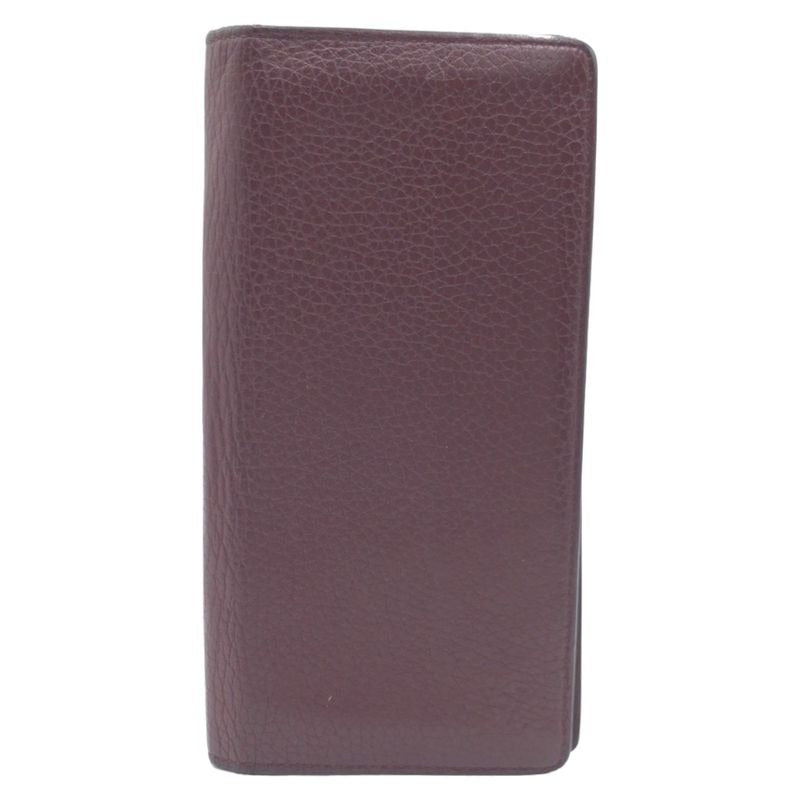 Louis Vuitton Taurillon Portefeuille Brazza Brown Silver Hardware Leather