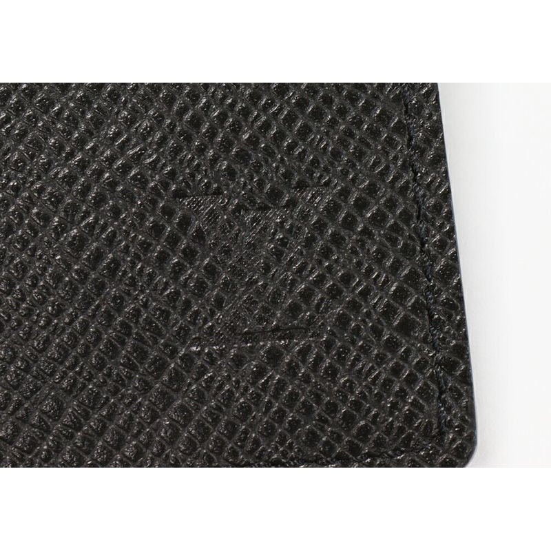 Louis Vuitton Taiga Noir Black Organizer De Poche With Initials TH — view 5