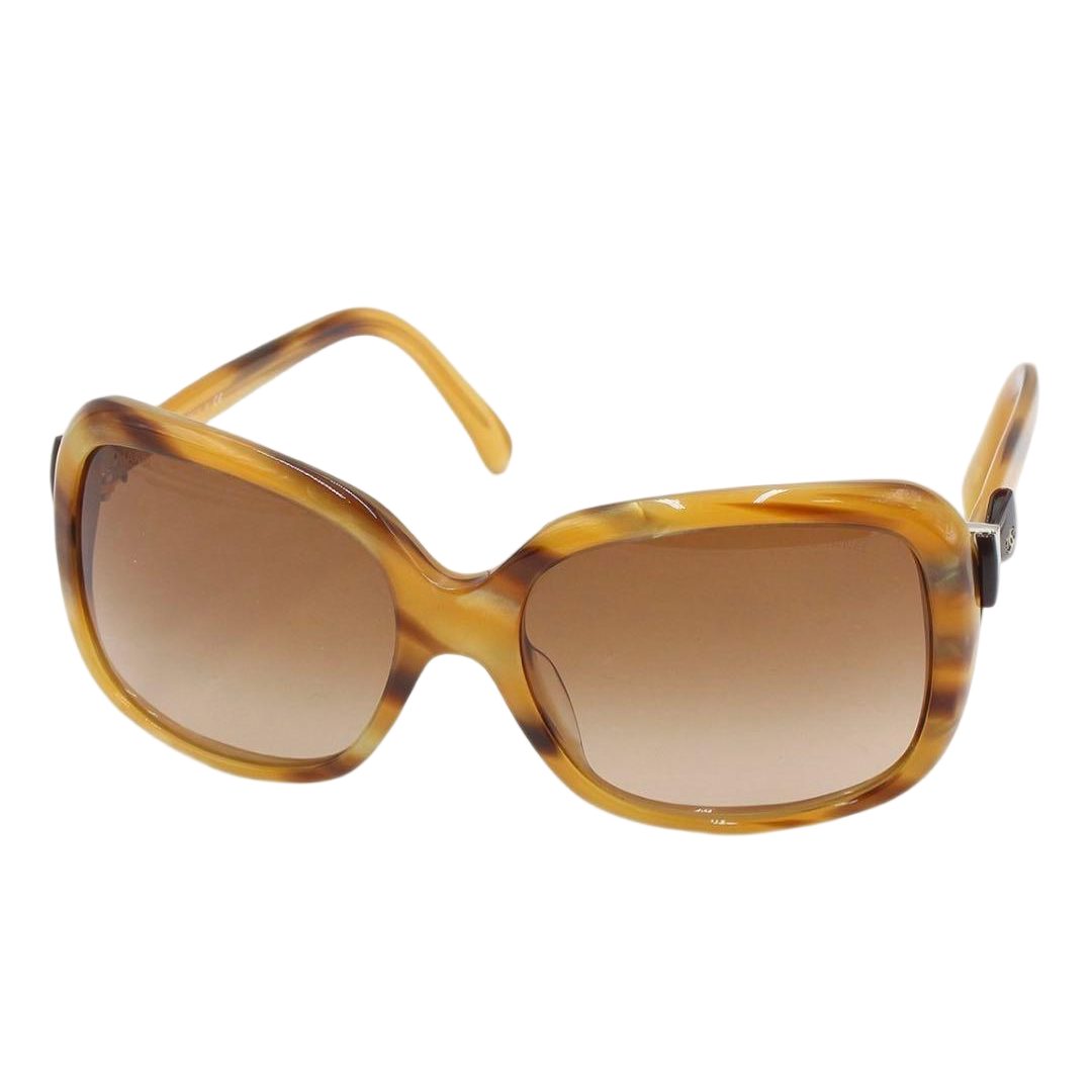 Chanel Side Ribbon Tortoiseshell Sunglasses Eyewear