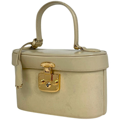 Gucci Ladylock Handbag Vanity Bag Vintage Leather