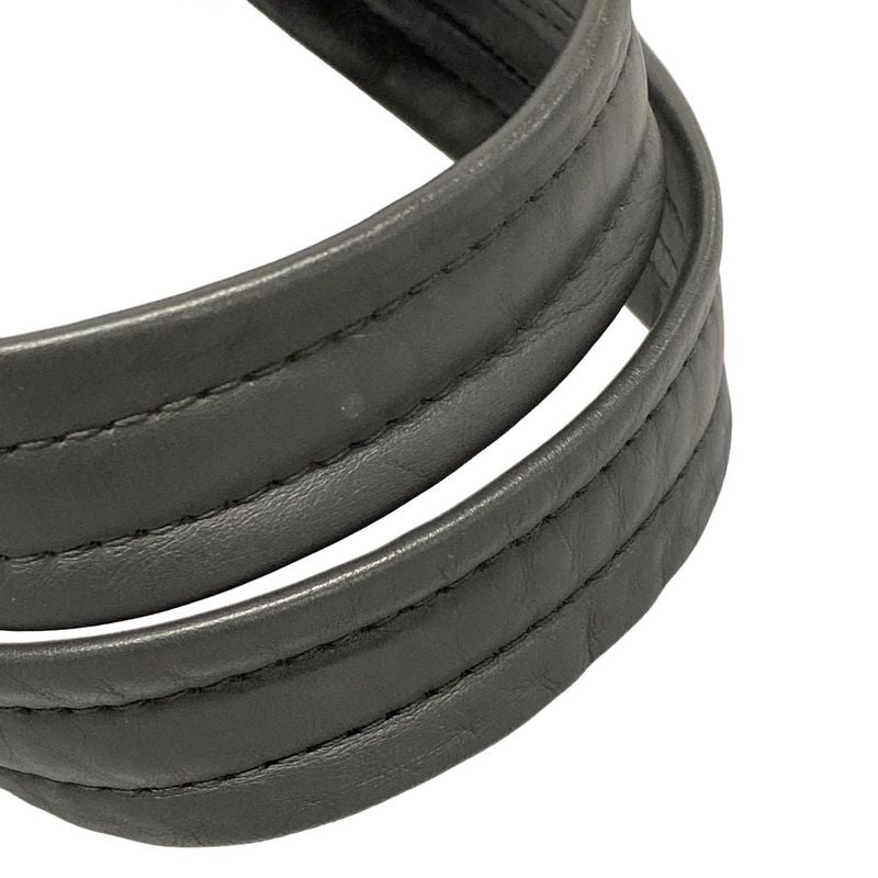 Bottega Veneta Intrecciato Dark Gray Leather Handbag