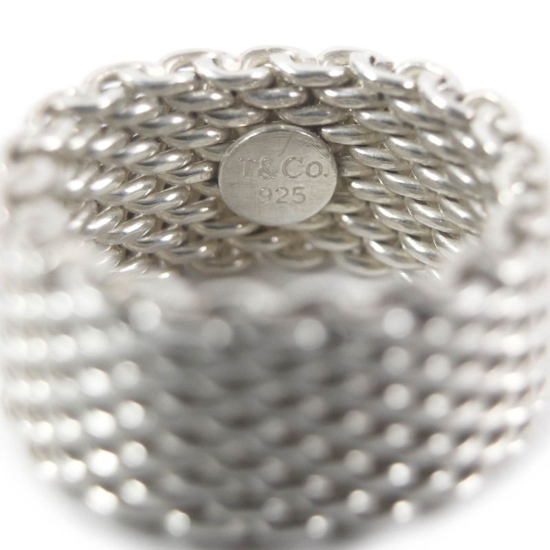 Tiffany & Co Somerset Mesh Ring - Ring Accessory Sv925 Silver - Equivalent To