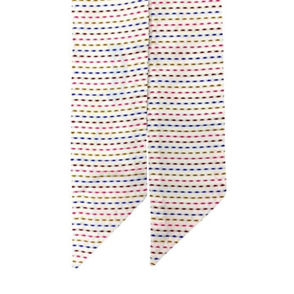 Hermes Silk Scarf Twillie Twins Brides de Gala H563940s 01 Blanc Rose Blue